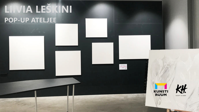 Kunstnik Liivia Leškini näitusepildid sünnivad kunstigaleriis avatud pop-up ateljees