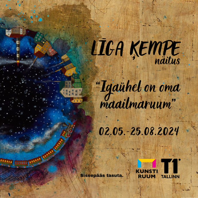 LĪGA ĶEMPE näitus "Igaühel on oma maailmaruum" 02.05.-25.08.2024 / LĪGA ĶEMPE exhibition "A Universe of One’s Own" 05.02.-25.08.2024